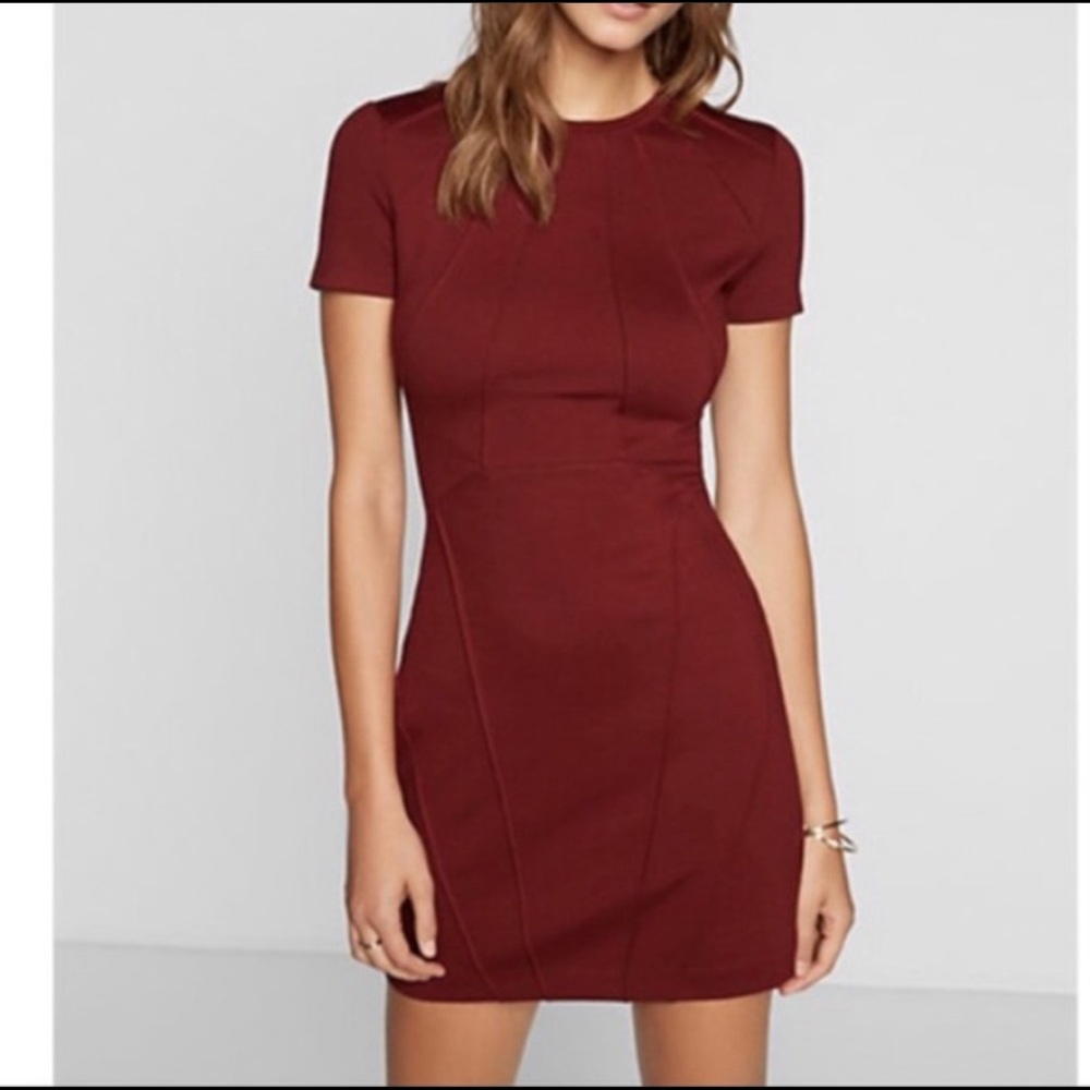 Express Maroon Dress